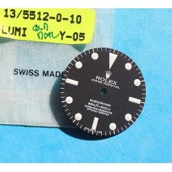 Cadran Rolex 5512 -4 lignes -Submariner mat vintage Luminova NEUF 