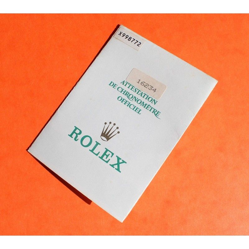 ROLEX 1992 VINTAGE PUNCHED PAPER CERTIFICAT WARRANTY 430 ROLEX OYSTER PERPETUAL WATCHES ALL MODEL, Ref 564.00.400.11.92