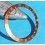 Rolex Brown 18k Gold Rolex GMT Master 2 Watch Bronze 16718, 16713 Watch Bezel Graduated 24H Insert Part