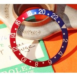 ROLEX FADED INSERT PEPSI ROUGE / BLEU DE MONTRES VINTAGES GMT MASTER 1675, 16750, 16758, 16753 FAT FONT