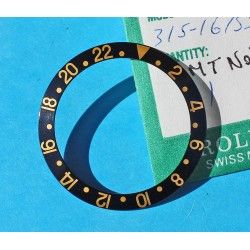 Rolex Vintage NOS Tutone 16753 ,16758, 16750, 1675, 1675/8, 1675/3 GMT Master 18k Bronze Brown Watch Bezel Insert part