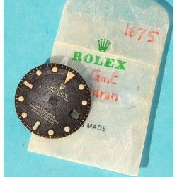 Rolex Vintage Ø27mm GMT-Master Matte Black Luminova Factory watch Dial model 1675, Cal auto.1575, 1565