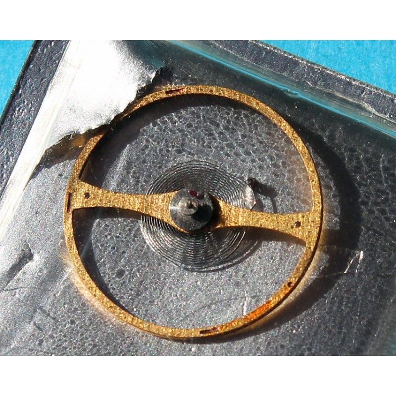 Rolex Authentic & vintage Balance Wheel Breguet hairspring timed Complete Cal 1520, 1525 Watch Parts ref 8055