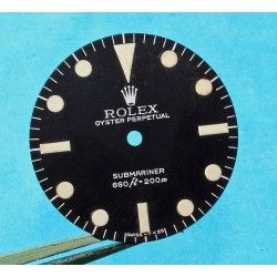 Rolex Genuine Serif Maxi Dial MkI 5513 Submariner mat vintage Tritium Watch Dial Feet first Cal 1520, 1530