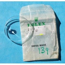 ROLEX VINTAGE NOS FACTORY DATEJUST WATCH HESALITE, ACRYLIC, PLEXIGLAS CRISTAL reF 25-139 