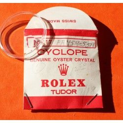 Genuine Rolex Plexi Crystal cyclop 25-117 fits on 1500-1514, 1550, 1625, 5700, 5701, 6535, 6537, 6602, 6609, 6646