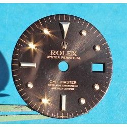 Rolex Rare Watch Glossy Brown Rolex GMT Master Gilt 1675, 1675/3, 1675/8 18k Yellow Gold/Stainless Steel Nipple Dial Cal 1575