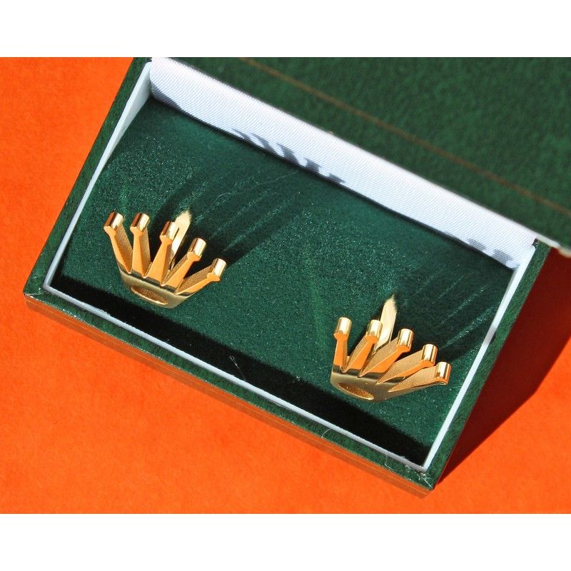Paire De Boutons De Manchette Vintage En Métal Plaqué Or Old Gold