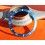 Rolex Cute 90's Faded Blue color Submariner Tutone 16803, 16613, 16808, 16618, Gold Watch Bezel Insert Part