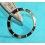 ROLEX INSERT LUNETTE NOIRE MONTRES SUBMARINER DATE OR & ACIER 16613, 16618, 16803, 16808