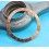 ROLEX INSERT GRADUE 24H FADED MARRON CUIVRE, BROWN LUNETTE MONTRE GMT MASTER II 16713, 16718