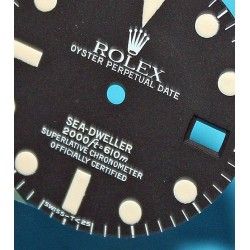 ♛ Rolex Double red Original 1665 Sea-Dweller tritium Dial For Plastic Model Dated Seadweller ♛ 