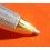 ☆★ ROLEX LUXURIOUS MASTERPIECE Silver Fat Ball Point Pen refill in Silver & Yellow Gold Crown logo ☆★
