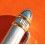 ☆★ ROLEX LUXURIOUS MASTERPIECE Silver Fat Ball Point Pen refill in Silver & Yellow Gold Crown logo ☆★