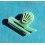 ROLEX FIXAGE PORTE BRACELET VINTAGE PLASTIQUE VERT 20mm embout accessoire montres
