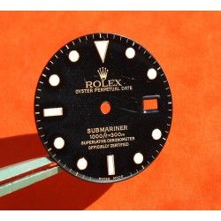 ROLEX CADRAN MONTRES SUBMARINER DATE NOIR 16803, 16808, 16613, 16618 cal 3035, 3135 LUMINOVA OR / BITONS