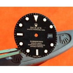 ROLEX CADRAN MONTRES SUBMARINER DATE NOIR 16803, 16808, 16613, 16618 cal 3035, 3135 LUMINOVA OR / BITONS