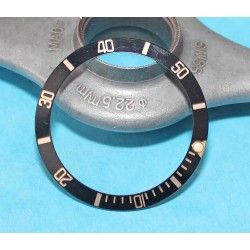 Rolex 90's Glossy Black color Submariner Date Tutone 16803, 16613, 16808, 16618 Gold Watch Bezel Graduated Insert Part