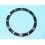 ROLEX INSERT LUNETTE NOIRE MONTRES SUBMARINER DATE OR & ACIER 16613, 16618, 16803, 16808 PERLE TRITIUM
