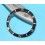 ROLEX INSERT LUNETTE NOIRE MONTRES SUBMARINER DATE OR & ACIER 16613, 16618, 16803, 16808 PERLE TRITIUM