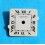 Cartier Collectible watch parts Santos Ladies Square Romans numerals Automatic ivory Dial