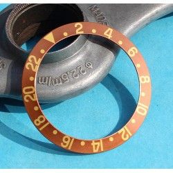 Rolex Vintage NOS Tutone 16753 ,16758, 16750, 1675, 1675/8, 1675/3 GMT Master 18k Bronze Brown Watch Bezel Insert part