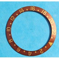 Rolex Vintage NOS Tutone 16753 ,16758, 16750, 1675, 1675/8, 1675/3 GMT Master 18k Bronze Brown Watch Bezel Insert part