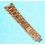 BAUME & MERCIER PARTIE BRACELET PLAQUE OR NEUF DAMES MONTRES 15mm