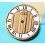 Authentique & Rare Cadran 3 ors Montre Cartier MUST DE Tank ronde Ø20.50mm ref VA100076