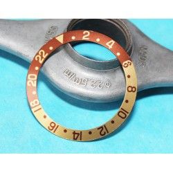 ROLEX VINTAGE TUTONE GMT MASTER WATCH BEZEL 24H INSERT FADED 1675, 1675-3, 1675-8, 16753, 16758