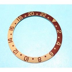 ROLEX VINTAGE TUTONE GMT MASTER WATCH BEZEL 24H INSERT FADED 1675, 1675-3, 1675-8, 16753, 16758