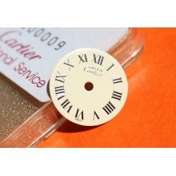 Authentique & Rare Cadran 21 beige Montre Dames Cartier MUST DE ronde Ø18mm ref VA100138