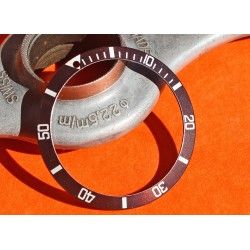 ♕♕ ROLEX RARE SUBMARINER INSERT DE LUNETTE MONTRES 5512, 1680, 5513, 1665 "BROWN" TROPICAL SLIM FONT VERSION ♕♕