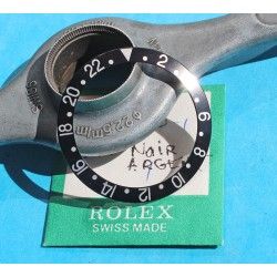 ROLEX INSERT FADED PEPSI ROUGE / BLEU DE MONTRES VINTAGES GMT MASTER 1675, 16750, 16758, 16753 FAT FONT