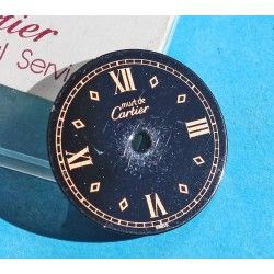 Must de Cartier Round Glossy Black color Ladies watches DIAL Ø20.50mm ref VC100298