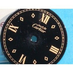 Authentique & Rare Cadran Noir Montre Dames Cartier MUST DE ronde Ø20.50mm ref VC100298