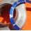 ROLEX RARE INSERT GRADUE LUNETTE BLEU MONTRE SUBMARINER DATE 16613, 16618, 16803, 16808 PERLE LUMINOVA