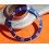 ROLEX RARE INSERT GRADUE LUNETTE BLEU MONTRE SUBMARINER DATE 16613, 16618, 16803, 16808 PERLE LUMINOVA