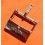 Breitling Authentic watch SS Polished Buckle bracelet strap, leather, rubber 18mm inside measurement