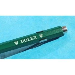 ROLEX ♛♛ RARE BALLPOINT PEN SWISS MADE CARAN D'ACHE DEALER'S green highly collectible