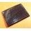 Rolex Rare Crocodile Black Glossy Genuine Leather Large Billfold Luxury Wallet ref 054.05.34