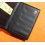 Rolex Rare Crocodile Black Glossy Genuine Leather Large Billfold Luxury Wallet ref 054.05.34
