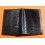 Rolex Rare Crocodile Black Glossy Genuine Leather Large Billfold Luxury Wallet ref 054.05.34