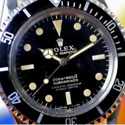 ROLEX RARE VINTAGE SET AIGUILLES GILT GOLDFINGER SUBMARINER MONTRES  5512, 5513, 5508 TRITIUM CAL 1520, 1530