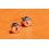 Omega Rares Poussoirs acier rouge et jaune Montres Flightmaster Calibre 910, 911, 920, 930