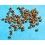 LOT DE 30 COURONNES REMONTOIRS HORLOGERS PLAQUE OR Ø3mm MONTRES DIVERS HORLOGERIE