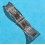 ROLEX 1978 INNER BLADE VC CODE WATCH FOLDED DEPLOYANT CLASP 78350 19mm BRACELETS SOLIDS LINKS