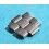 Rolex Genuine Used spare pair Solid Links 78350 Oyster Band 19mm Watch Bracelet Brushed finition Ssteel
