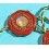 Authentic Vintage Rolex lot of 2 x Red Hang Tag Large Crown Pattern Hologram Watch part Goodie Accessories