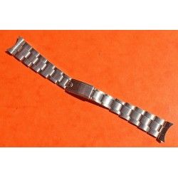 ♛RARE 1955 ROLEX "BIG LOGO" 19mm 7250 BRACELET RIVETS LINKS WITH FOLDED BUCKLE CLASP WATCH ♛